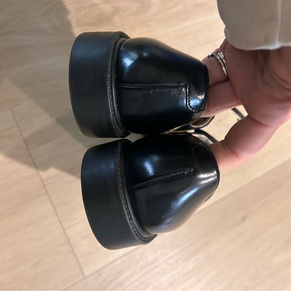 J. Crew women’s  Black Leather Shoes made in Italy - Picture 8 of 10